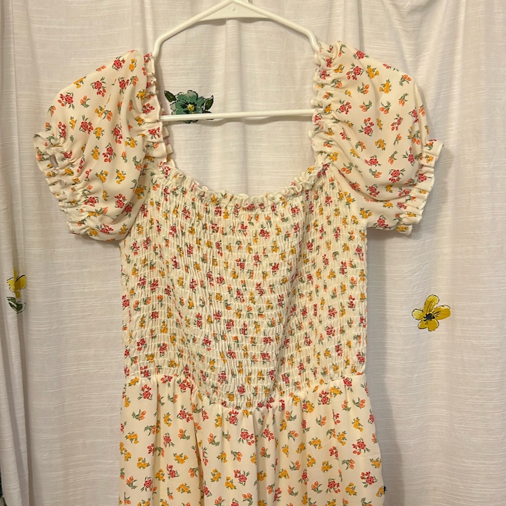 Floral Milkmaid Midi Dress